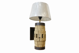 DKD Home Decor Lámpara de Aplique de Madera y Metal 34x34x25 Eje
