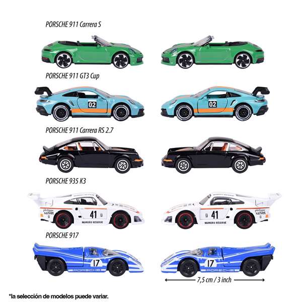 Smoby Gifpack 5 Coches Porsche Motorsport