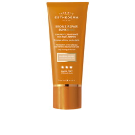 Institut Esthederm Crema Facial AntiArrugas con Color Sunkissed SPF 50 - Protección Sol Fuerte, 50 ml, para un Bronceado Dorado e Intenso