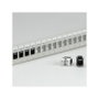 ROLINE Panel de parches Keystone Cat.6 de 19 pulgadas, 24P., UTP, Gris
