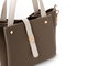 Vince Camuto Bolso de Mano Piel de Polivinilo Visón y Crema 25x11x19cm