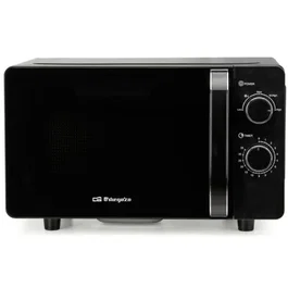 Orbegozo Microondas MI 2061 CE 700W 20L Negro Tecnología Flatbed Sin Plato