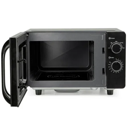 Orbegozo Microondas MI 2061 CE 700W 20L Negro Tecnología Flatbed Sin Plato