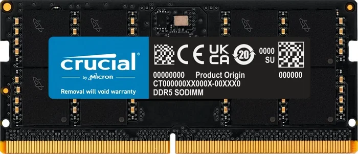 Crucial CT32G56C46S5 Memoria DDR5 32GB 5600MHz SO-DIMM Crucial CT32G56C46S5 Memoria DDR5 32GB 5600MHz SO-DIMM
