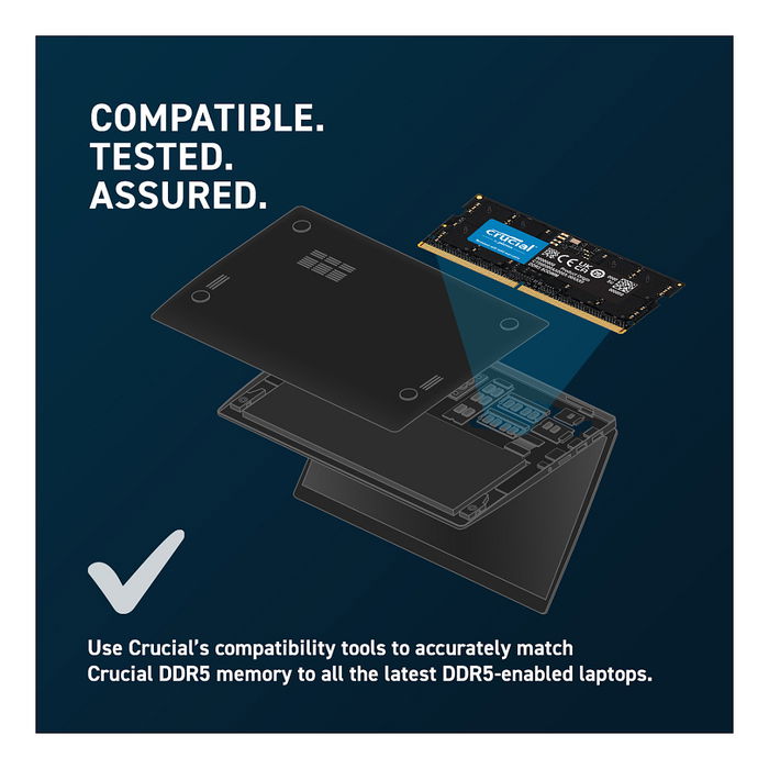 Crucial CT32G56C46S5 Memoria RAM DDR5 SODIMM 32GB 5600 MHz PC5-44800 CL46 para Portátil