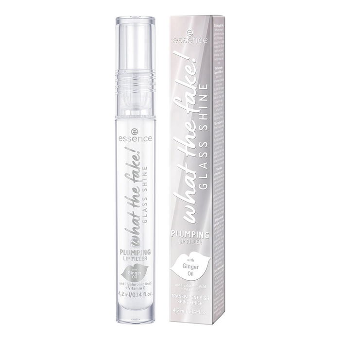 Essence WHAT THE FAKE! GLASS SHINE Brillo de Labios Voluminizador #01-Oh So Glassy 4,2 ml