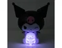 Wondee Lámpara LED Kuromi Hello Kitty Sanrio 16 cm Figura 3D Luz Nocturna Baku Púrpura GloBuddies sin Cables Pilas AA