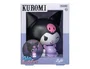 Wondee Lámpara LED Kuromi Hello Kitty Sanrio 16 cm Figura 3D Luz Nocturna Baku Púrpura GloBuddies sin Cables Pilas AA