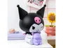 Wondee Lámpara LED Kuromi Hello Kitty Sanrio 16 cm Figura 3D Luz Nocturna Baku Púrpura GloBuddies sin Cables Pilas AA