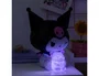 Wondee Lámpara LED Kuromi Hello Kitty Sanrio 16 cm Figura 3D Luz Nocturna Baku Púrpura GloBuddies sin Cables Pilas AA