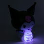 Wondee Lámpara LED Kuromi Hello Kitty Sanrio 16 cm Figura 3D Luz Nocturna Baku Púrpura GloBuddies sin Cables Pilas AA