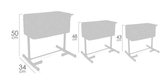 Decuevas Cuna Regulable Duerme Conmigo para Muñecas de hasta 48 cm Decuevas Cuna Regulable Duerme Conmigo para Muñecas de hasta 48 cm