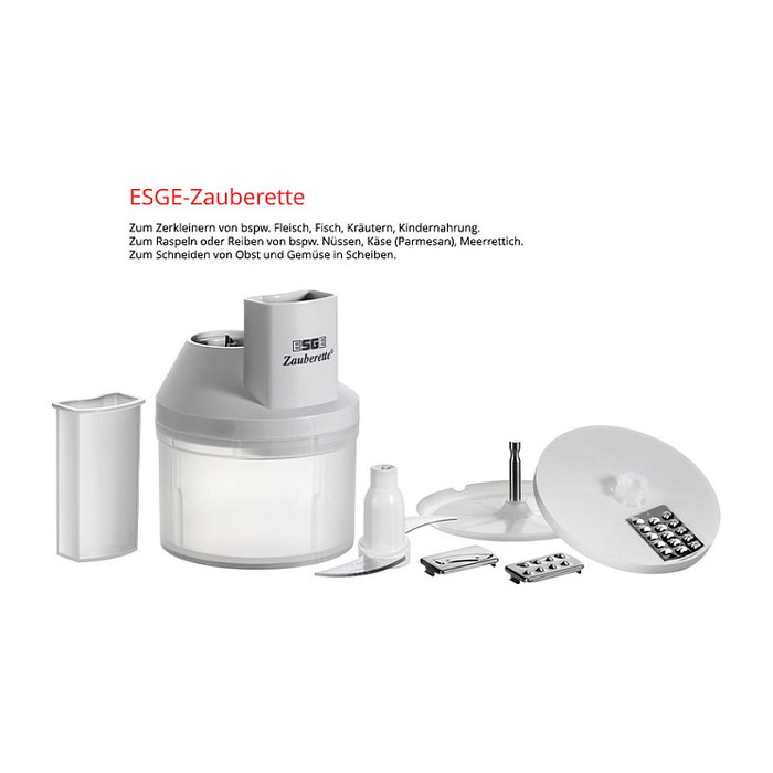 ESGE 6500 Zauberette Batidora de Inmersión, Gris, Transparente, Blanco, 620 g