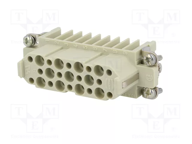 HARTING Han® D Plantilla de contacto hembra de 25 pines