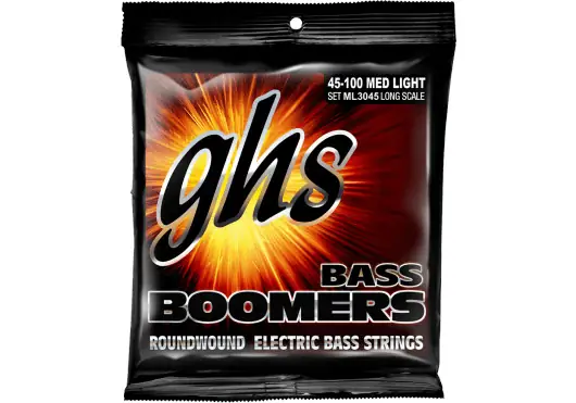 GHS Juego Bajo Boomers® Medium Light (Escala Larga) 55-105 Ghs Cuerdas para Bajo Eléctrico GHS Juego Bajo Boomers® Medium Light (Escala Larga) 55-105 Ghs Cuerdas para Bajo Eléctrico