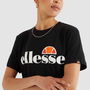Camiseta de Manga Corta Mujer Ellesse Albany Negro L