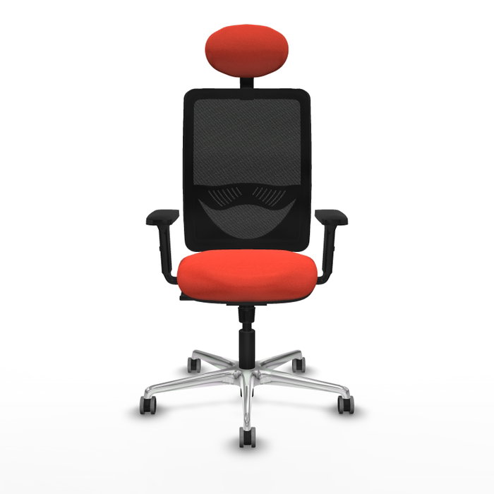 PIQUERAS Y CRESPO Silla de oficina Zulema con mecanismo Sincro, Naranja oscuro y Negro PIQUERAS Y CRESPO Silla de oficina Zulema con mecanismo Sincro, Naranja oscuro y Negro