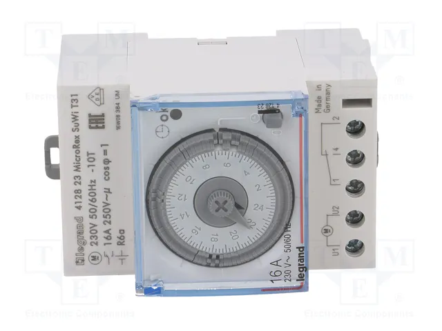 Legrand MicroRex T31 Su/Wi Plug & Play 230V 50/60Hz Temporizador de Cuarzo