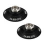 Bell Set de clips Hans negros FIA8858-2010 para casco Bell