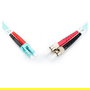 Digitus LWL Patchkabel LC a ST 5.00m Multimode Duplex OM3 Cable de Fibra Óptica