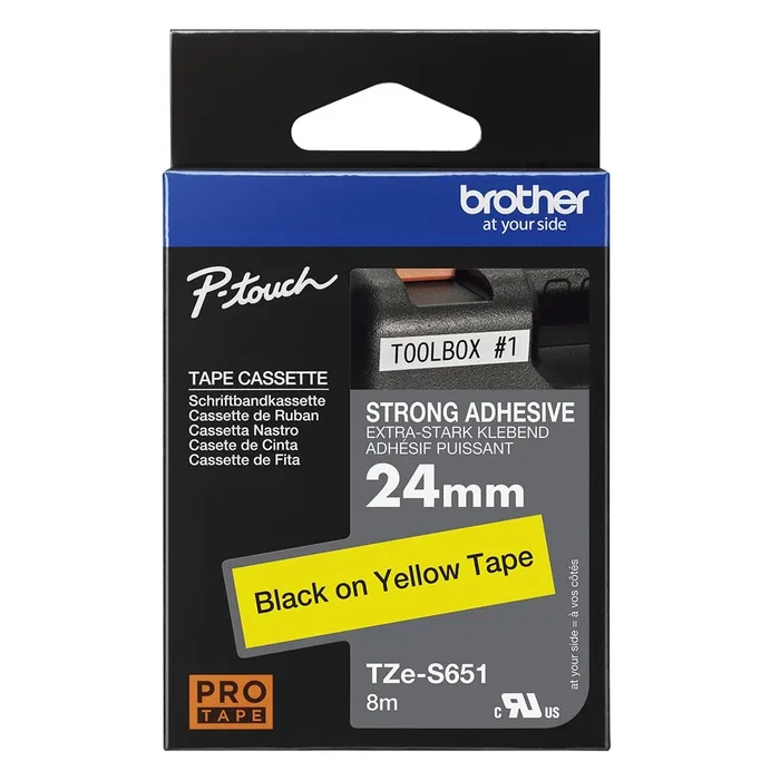 Brother TZE-S651 Cinta para Impresora de Etiquetas de 24 mm