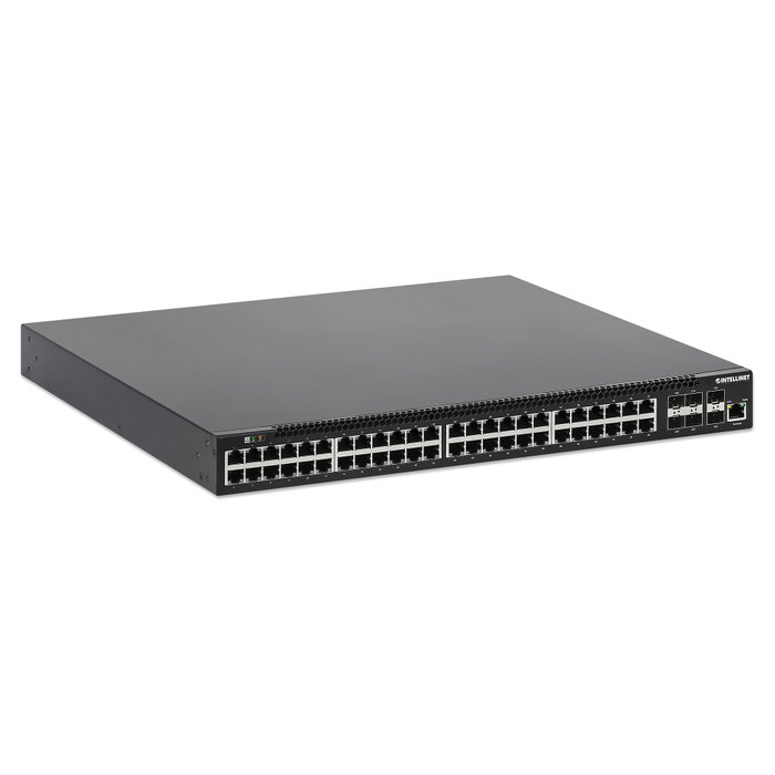 Intellinet 54-P Puerto PoE+ Managed Switch L3 48x Gigabit 6x 10GbE SFP+ 850W