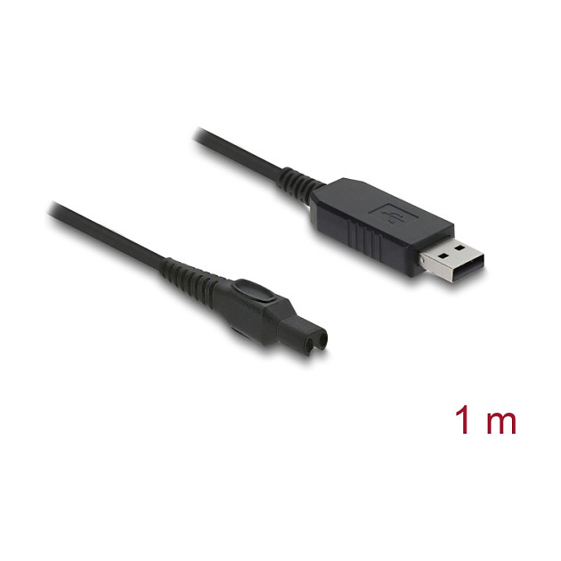 DeLOCK 90978 Cable de Carga USB A a 2 Pines para Philips OneBlade Pro 360 y Series HQ7, HQ8, HQ9, 1 m DeLOCK 90978 Cable de Carga USB A a 2 Pines para Philips OneBlade Pro 360 y Series HQ7, HQ8, HQ9, 1 m