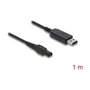 DeLOCK 90978 Cable de Carga USB A a 2 Pines para Philips OneBlade Pro 360 y Series HQ7, HQ8, HQ9, 1 m