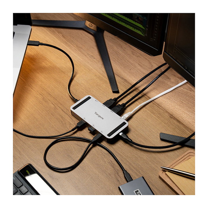 Targus DOCK429GL USB4 Dual 4K HDMI Mini Dock Plata Targus DOCK429GL USB4 Dual 4K HDMI Mini Dock Plata