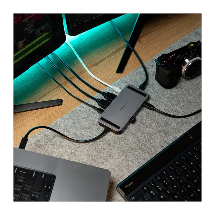 Targus DOCK429GL USB4 Dual 4K HDMI Mini Dock Plata Targus DOCK429GL USB4 Dual 4K HDMI Mini Dock Plata