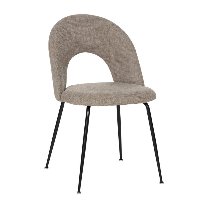Ixia Silla Taupe Tejido-Metal Contract (Set de 4)