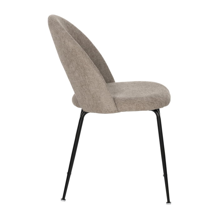 Ixia Silla Taupe Tejido-Metal Contract (Set de 4)