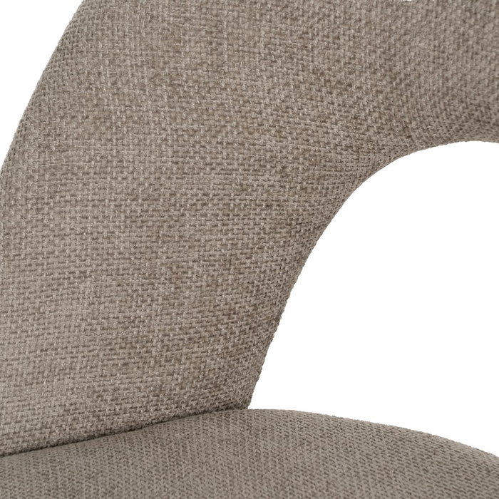 Ixia Silla Taupe Tejido-Metal Contract (Set de 4)