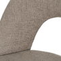 Ixia Silla Taupe Tejido-Metal Contract (Set de 4)