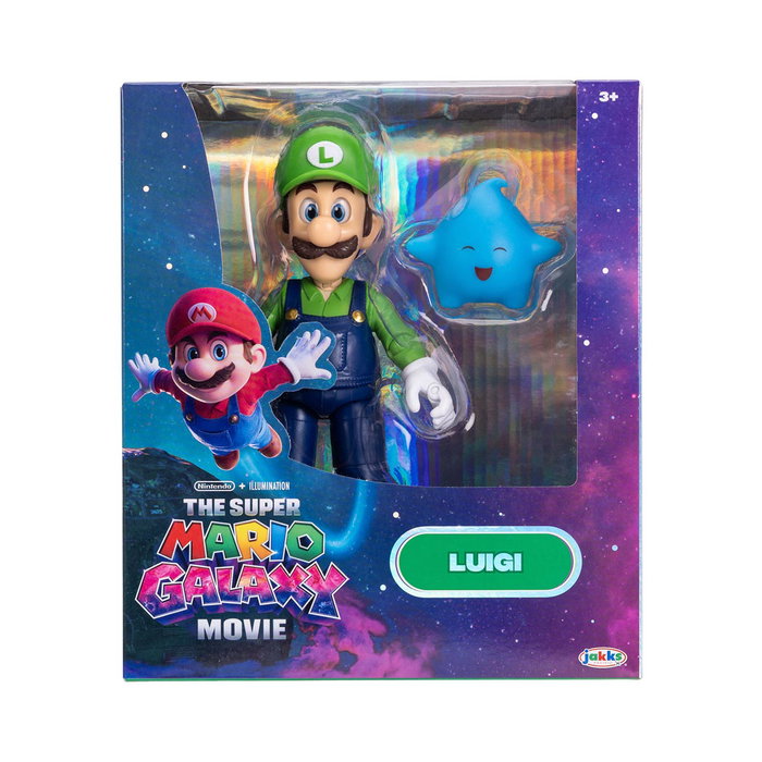 JAKKS PACIFIC Figura Luigi 13 cm - Super Mario - Edad +3 - Coleccionable