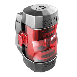 Busch & Müller IXXI Luz Trasera LED Recargable con Batería para Bicicleta, Indicador Batería, 15h Autonomía
