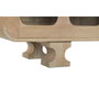 DKD Home Decor Mueble TV Mango y Cristal Natural 175x40x60
