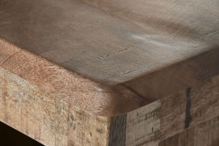 DKD Home Decor Mueble Bar Vintage Natural Negro Mango y Metal 145 x 53 x 100 cm DKD Home Decor Mueble Bar Vintage Natural Negro Mango y Metal 145 x 53 x 100 cm