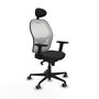 PIQUERAS Y CRESPO Silla de oficina Jorquera Negro/Blanco