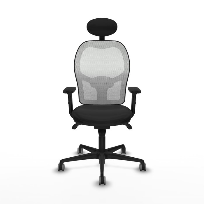 PIQUERAS Y CRESPO Silla de oficina Jorquera Negro/Blanco