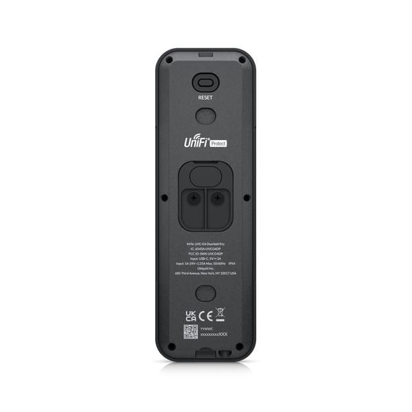 Ubiquiti G4 Doorbell Pro Videoportero WiFi, Cámara Dual 5MP y 8MP, Visión Nocturna, Audio Bidireccional, Pantalla Programable y Luz