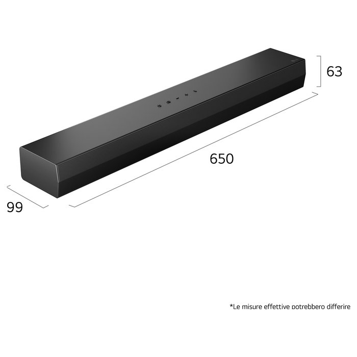 LG S20A Soundbar 2.0 canales 50W Negro