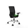 PIQUERAS Y CRESPO Silla de oficina Yunquera con Brazos 3D y Mecanismo Sincro/Traslack Verde/Negro