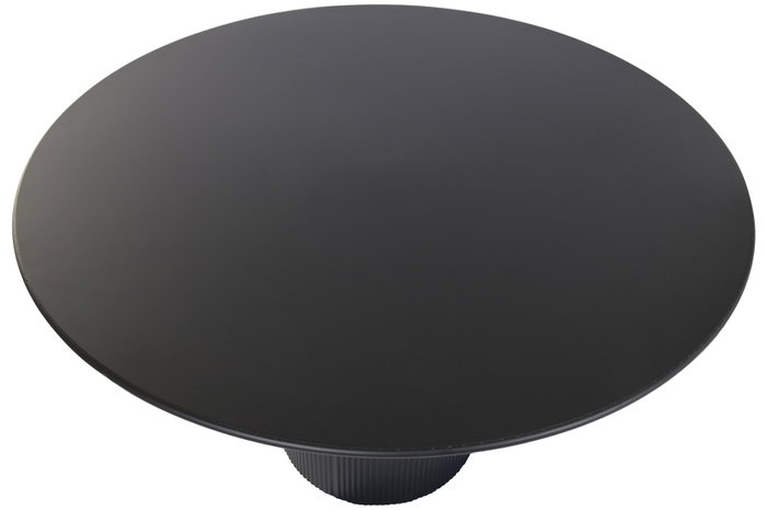 DKD Home Decor Mesa Redonda Comedor Negro 130 x 75 x 130 cm Metal