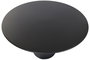 DKD Home Decor Mesa Redonda Comedor Negro 130 x 75 x 130 cm Metal