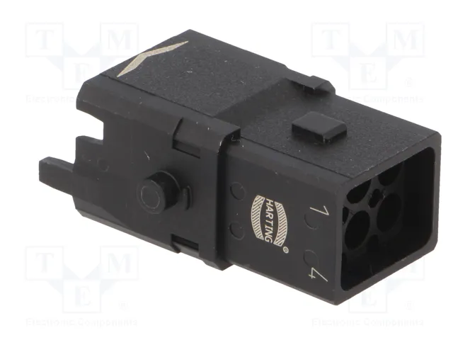 HARTING Conector HDC Han® 1A Macho 6 PIN (5+PE)