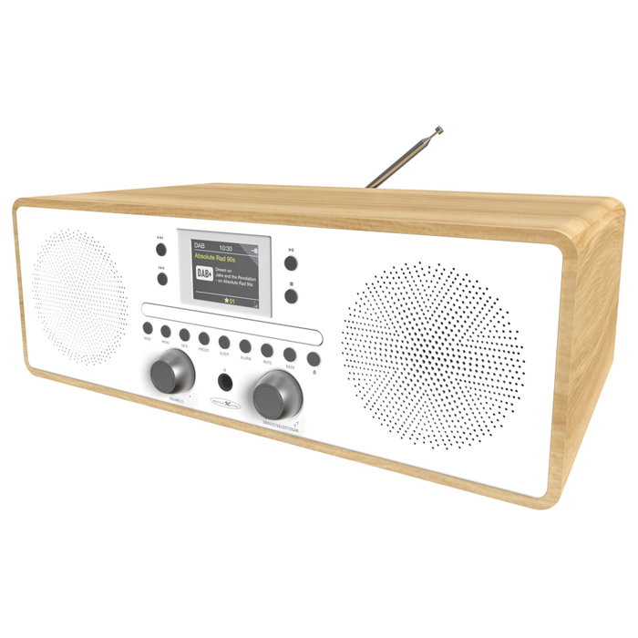 Reflexion HRA21DAB+ Radio Estéreo DAB+/DAB y FM Blanco/Marrón