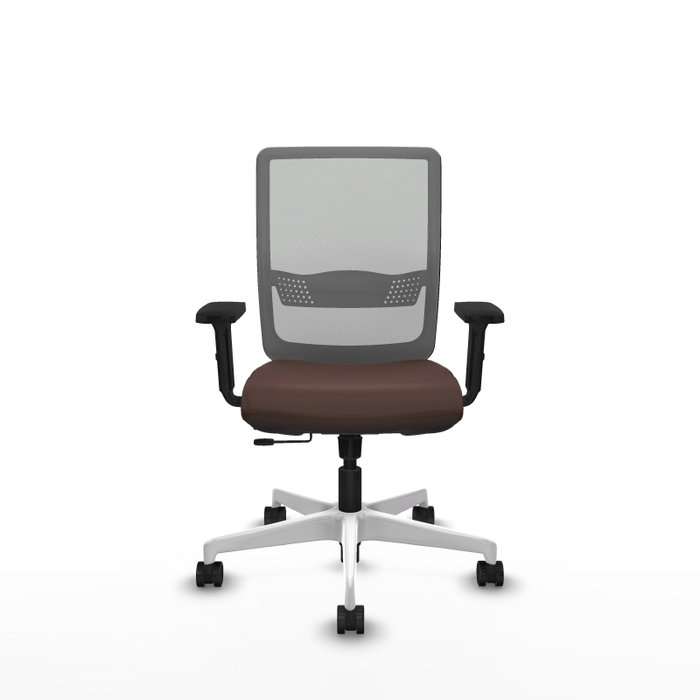 PIQUERAS Y CRESPO Silla de oficina Haches con mecanismo Sincro/Traslack Marrón y Gris PIQUERAS Y CRESPO Silla de oficina Haches con mecanismo Sincro/Traslack Marrón y Gris