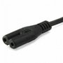 EQUIP Cable de alimentación 2pin a C7 3m Negro