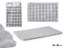 Berilo Alfombra Baño Gris 80 x 50 x 1 cm (Set de 12)